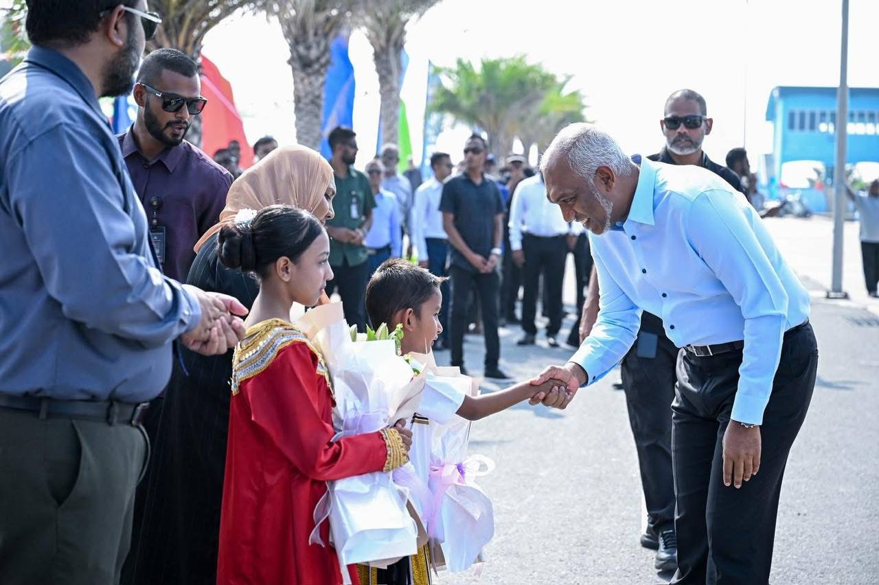 President Muizzu Visits Dhuvaafaru for Fishermen's Day Celebrations